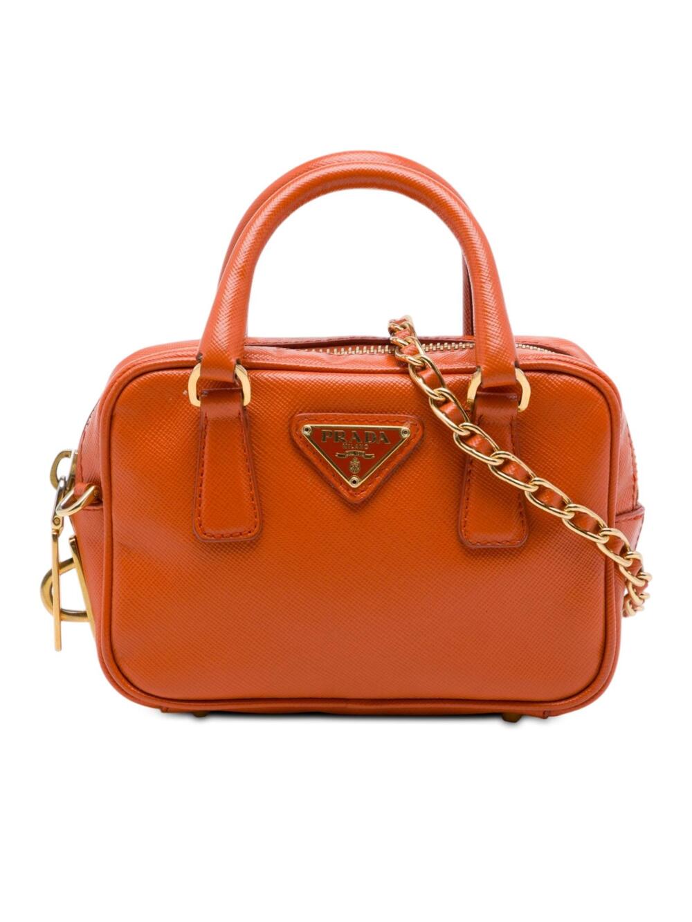 Prada Mini Saffiano Lux Bauletto Bag #360369P76B